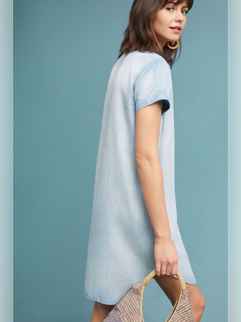 Anthropologie cloth & stone Black Tunic Dress | Size Medium | - Picture 5 of 9